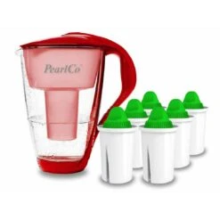 Glas-Wasserfilter Rot Inkl. 1 Alkaline Filterkartusche -Berühmter Kaffeemaschinen Geschäft 1cd7f406 4cbe 43a6 8863 b913446e3cff 2
