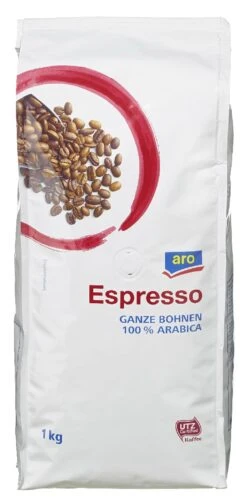 Aro Kaffeebohnen Espresso Robusta Arabica (1 Kg) -Berühmter Kaffeemaschinen Geschäft 39cdc1ee 1502 42ff 8c0d ca976985861a