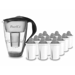Glas-Wasserfilter Schwarz Inkl. 6 Protect+ Filterkartuschen -Berühmter Kaffeemaschinen Geschäft 54c03971 048b 4045 a733 876b1a9e493e