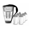 Glas-Wasserfilter Schwarz Inkl. 6 Protect+ Filterkartuschen -Berühmter Kaffeemaschinen Geschäft 57404dfc 8ba0 4682 b74e 29f858742040