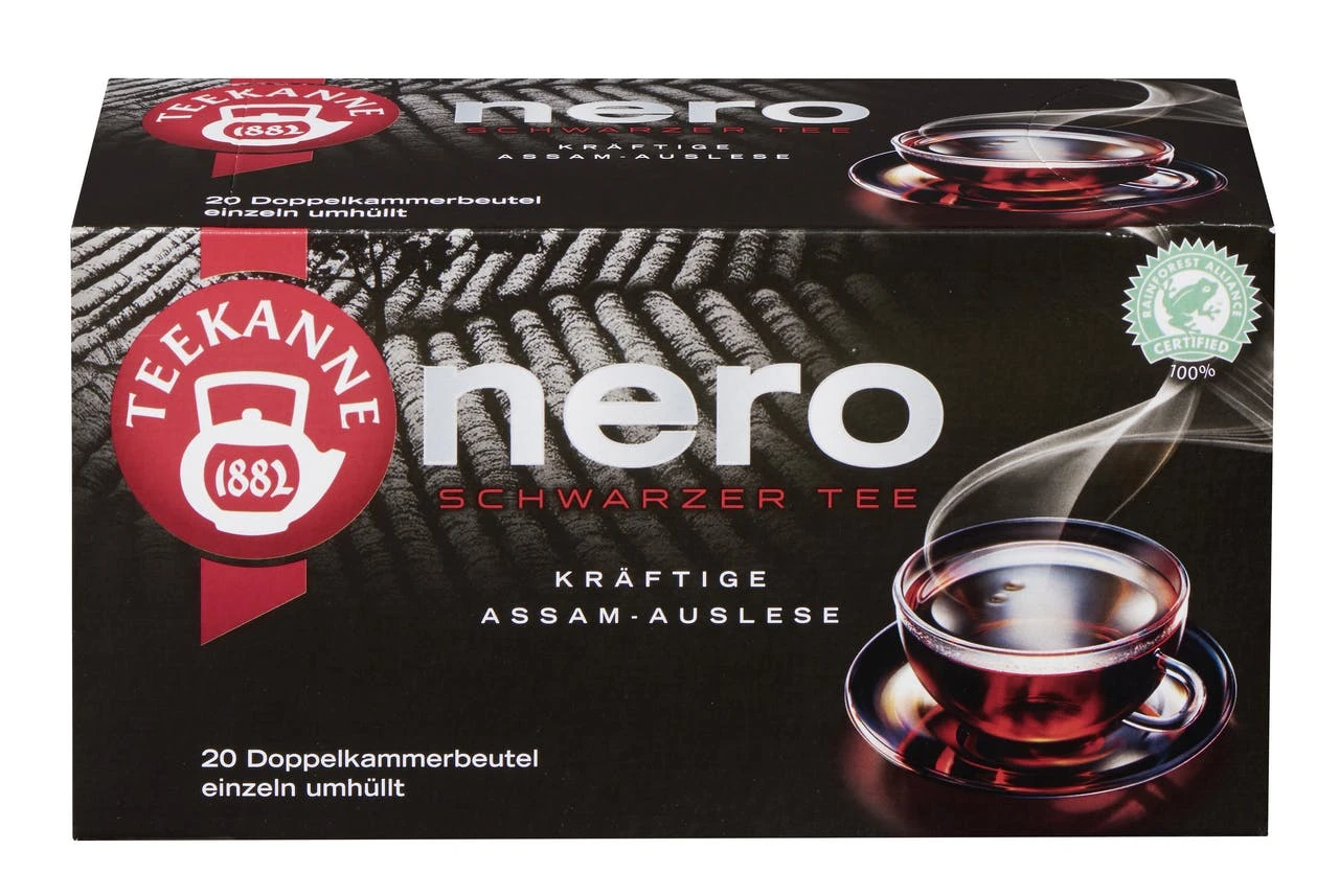 Teekanne Schwarztee Nero 20 Teebeutel (30 G)