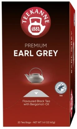 Teekanne Schwarztee Premium Earl Grey 20 Teebeutel (40 G)