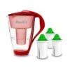 Glas-Wasserfilter Rot Inkl. 3 Alkaline Filterkartuschen -Berühmter Kaffeemaschinen Geschäft 9615efb6 ae21 487b 9360 61af44702d94