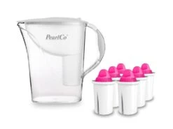 Glas-Wasserfilter Rot Inkl. 6 AquaMag Filterkartuschen -Berühmter Kaffeemaschinen Geschäft 98b42181 623e 495b 880e 76194688f467