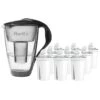 Glas-Wasserfilter Anthrazit Inkl. 12 Universal Filterkartuschen -Berühmter Kaffeemaschinen Geschäft 9d03ee57 b4d9 4c89 b842 75f4c404e3ed