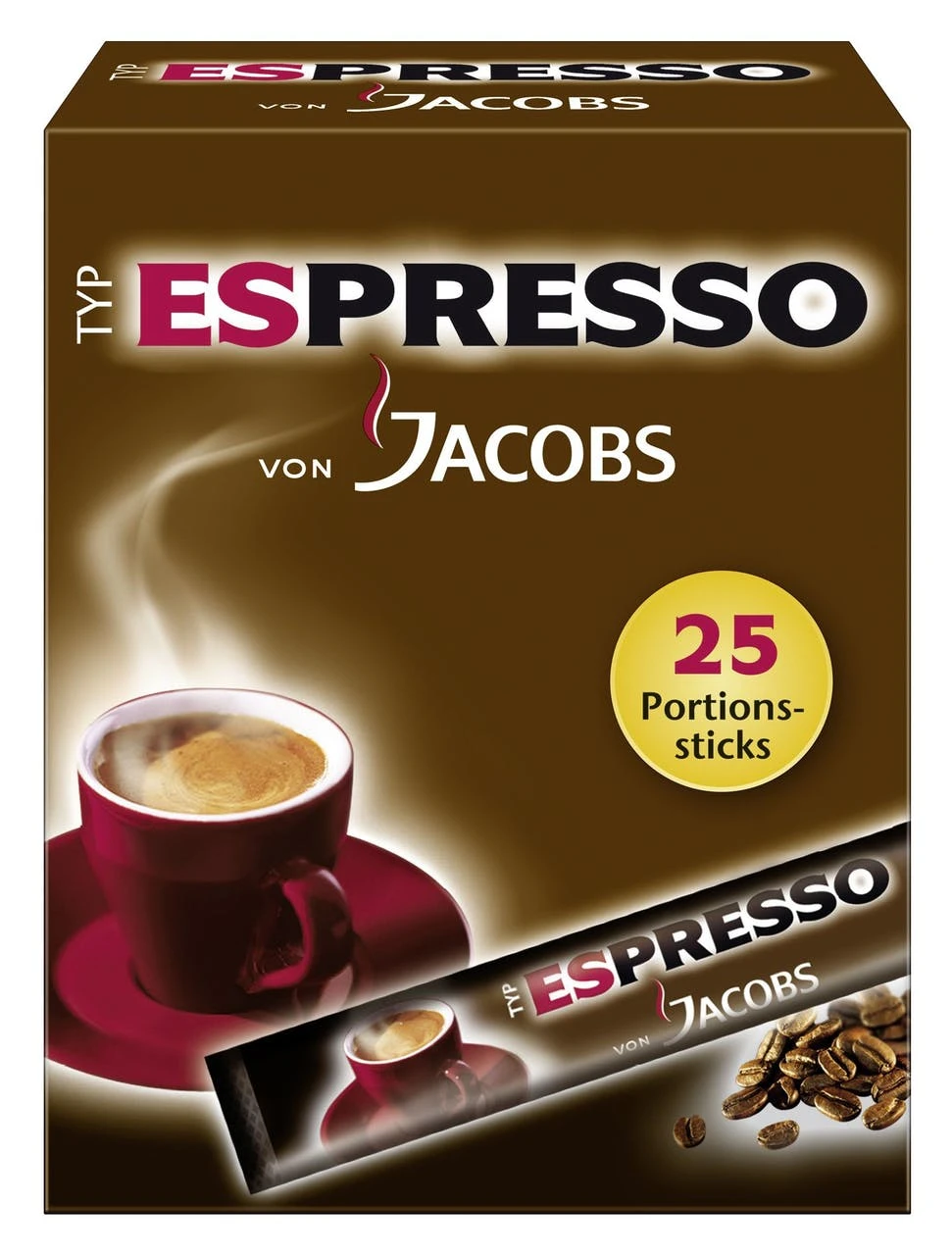 Jacobs Instant-Kaffee Espresso Sticks 25 Portionen (45g) 3 Jacobs Instant-Kaffee Espresso Sticks 25 Portionen (45g)