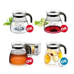 Tescoma Teekanne Glas Mit Teesieb Rot Kaffeekanne Teebereiter Teekessel 1,5 L -Berühmter Kaffeemaschinen Geschäft cf1c8605 545d 49b4 a97c 70c4c648ad21