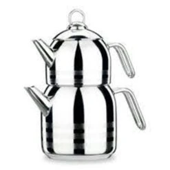 Korkmaz 4-teiliges Teekannenset Rostfreier Edelstahl A098 Kapazität 2,9 L